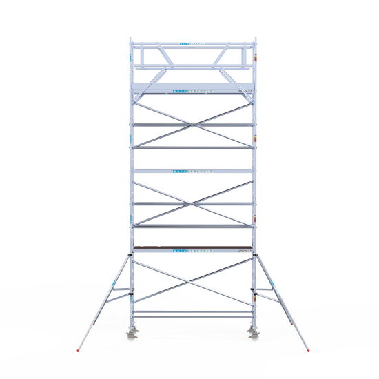 Euroscaffold Rolsteiger Euroscaffold Original 75x305 8,2m werkhoogte carbon vloer vrijstaand