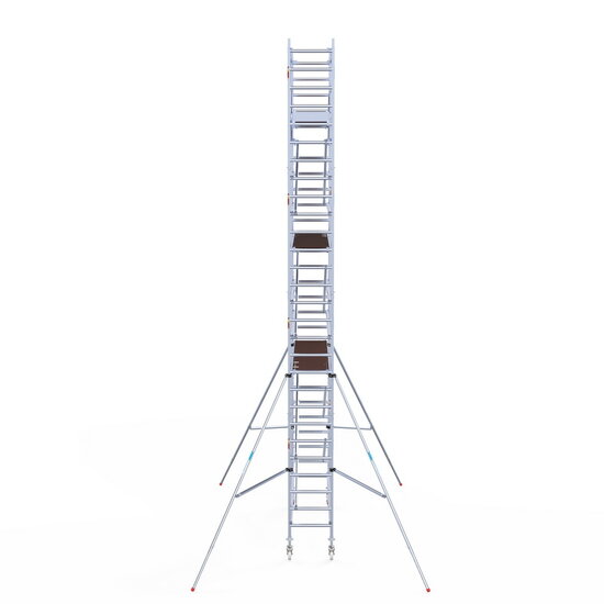 Euroscaffold Rolsteiger Euroscaffold Original 75x305 9,2m werkhoogte carbon vloer vrijstaand