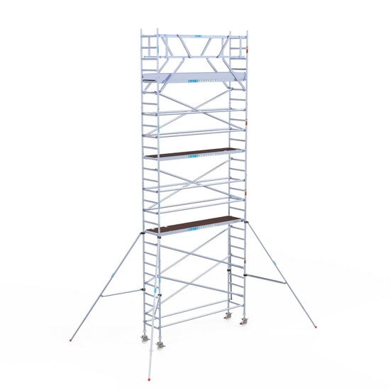 Euroscaffold Rolsteiger Euroscaffold Original 75x305 9,2m werkhoogte carbon vloer vrijstaand
