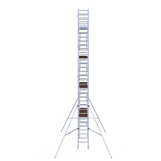 Euroscaffold Rolsteiger Euroscaffold Original 75x305 10,2m werkhoogte carbon vloer vrijstaand