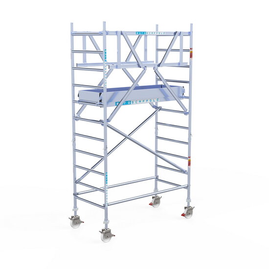 Euroscaffold Rolsteiger Euroscaffold Original 90x190 4,2m werkhoogte carbon vloer vrijstaand