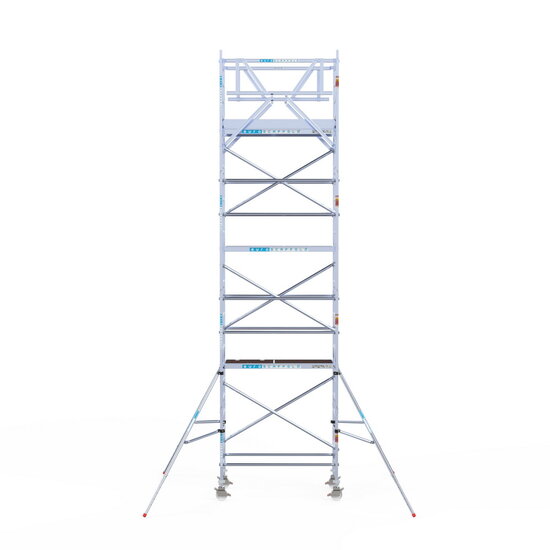 Euroscaffold Rolsteiger Euroscaffold Original 90x190 8,2m werkhoogte carbon vloer vrijstaand