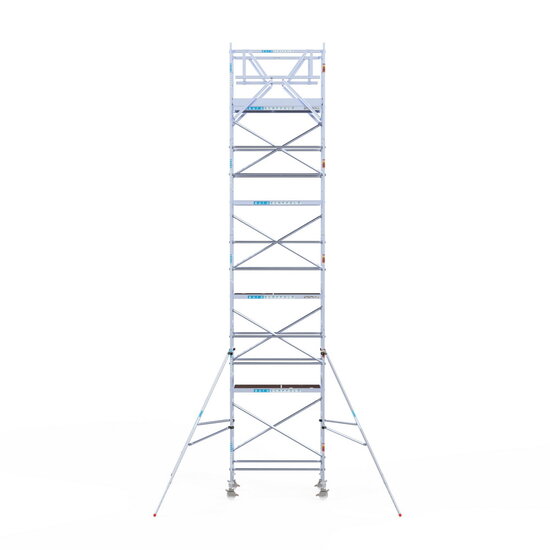Euroscaffold Rolsteiger Euroscaffold Original 90x190 10,2m werkhoogte carbon vloer vrijstaand