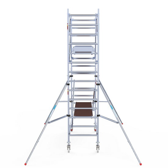 Euroscaffold Rolsteiger Euroscaffold Original 90x250 5,2m werkhoogte carbon vloer vrijstaand