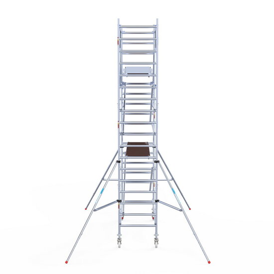 Euroscaffold Rolsteiger Euroscaffold Original 90x250 6,2m werkhoogte carbon vloer vrijstaand