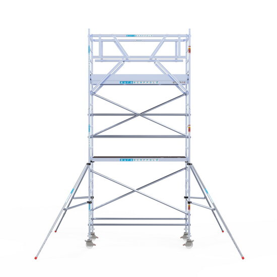Euroscaffold Rolsteiger Euroscaffold Original 90x250 6,2m werkhoogte carbon vloer vrijstaand
