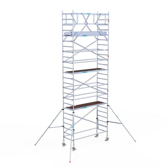 Euroscaffold Rolsteiger Euroscaffold Original 90x250 8,2m werkhoogte carbon vloer vrijstaand