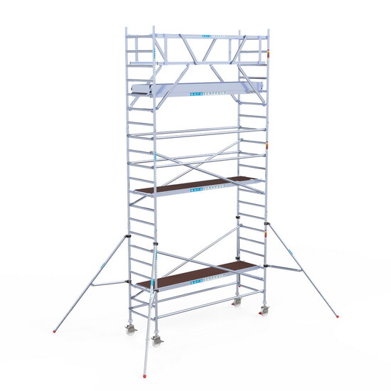 Euroscaffold Rolsteiger Euroscaffold Original 90x305 7,2m werkhoogte carbon vloer vrijstaand
