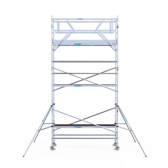 Euroscaffold Rolsteiger Euroscaffold Original 90x305 7,2m werkhoogte carbon vloer vrijstaand