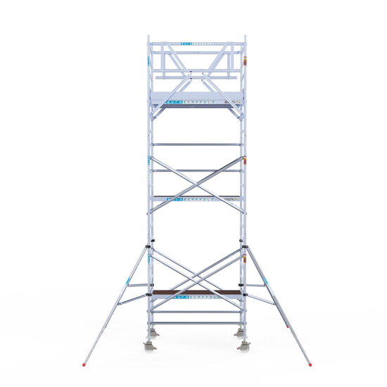 Euroscaffold Rolsteiger Euroscaffold Original 135x190 7,2m werkhoogte carbon vloer vrijstaand