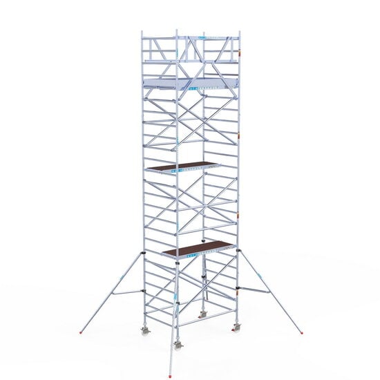 Euroscaffold Rolsteiger Euroscaffold Original 135x190 8,2m werkhoogte carbon vloer vrijstaand