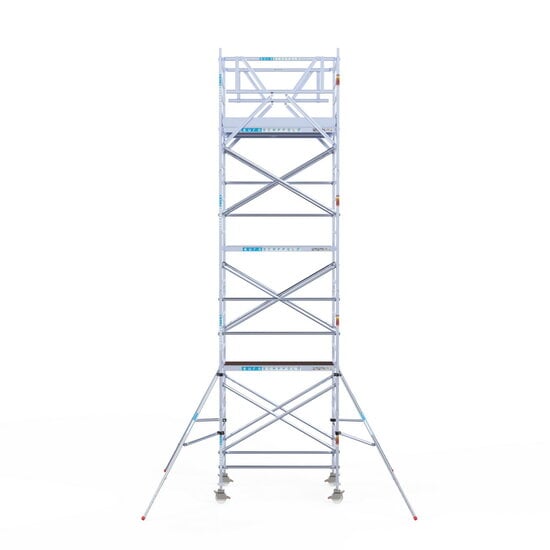 Euroscaffold Rolsteiger Euroscaffold Original 135x190 8,2m werkhoogte carbon vloer vrijstaand