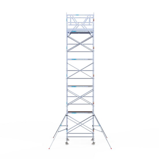 Euroscaffold Rolsteiger Euroscaffold Original 135x190 10,2m werkhoogte carbon vloer vrijstaand