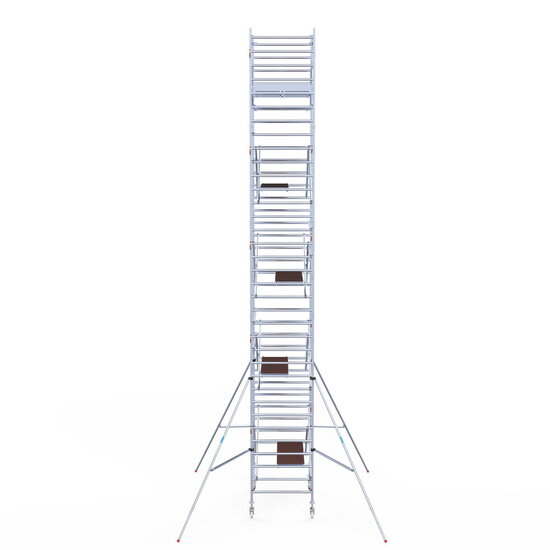 Euroscaffold Rolsteiger Euroscaffold Original 135x190 11,2m werkhoogte carbon vloer vrijstaand