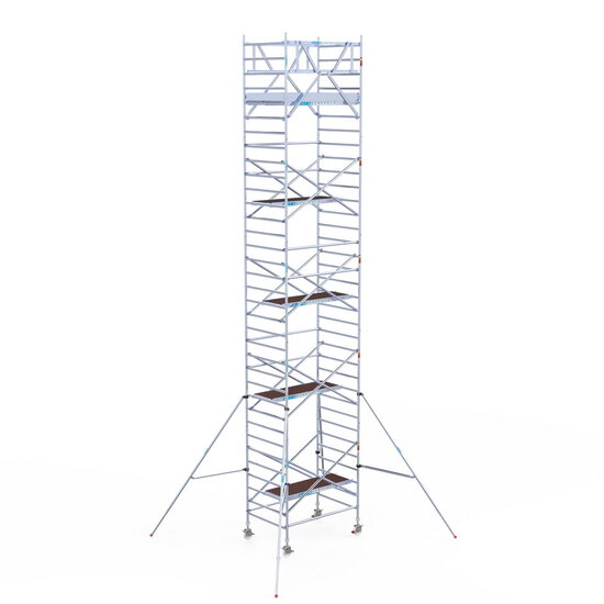 Euroscaffold Rolsteiger Euroscaffold Original 135x190 11,2m werkhoogte carbon vloer vrijstaand