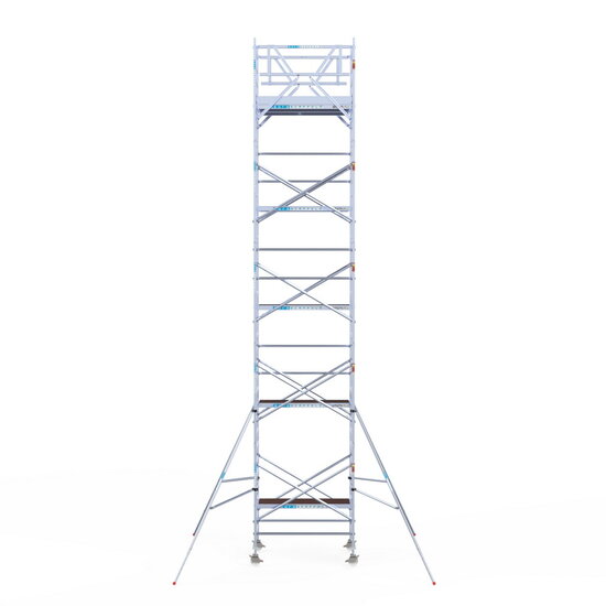 Euroscaffold Rolsteiger Euroscaffold Original 135x190 11,2m werkhoogte carbon vloer vrijstaand