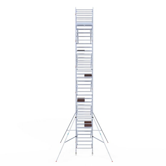 Euroscaffold Rolsteiger Euroscaffold Original 135x190 12,2m werkhoogte carbon vloer vrijstaand