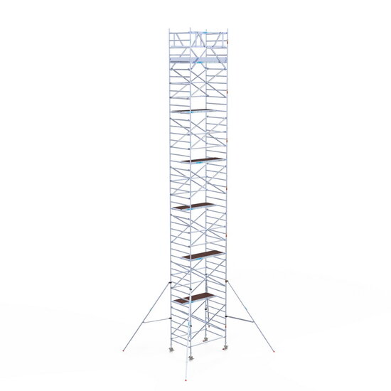Euroscaffold Rolsteiger Euroscaffold Original 135x190 14,2m werkhoogte carbon vloer vrijstaand