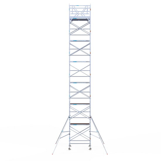 Euroscaffold Rolsteiger Euroscaffold Original 135x190 14,2m werkhoogte carbon vloer vrijstaand