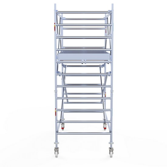 Euroscaffold Rolsteiger Euroscaffold Original 135x250 4,2m werkhoogte carbon vloer vrijstaand