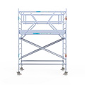 Euroscaffold Rolsteiger Euroscaffold Original 135x250 4,2m werkhoogte carbon vloer vrijstaand