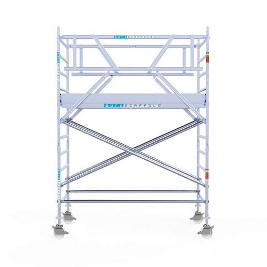 Euroscaffold Rolsteiger Euroscaffold Original 135x250 4,2m werkhoogte carbon vloer vrijstaand