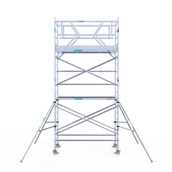 Euroscaffold Rolsteiger Euroscaffold Original 135x250 6,2m werkhoogte carbon vloer vrijstaand