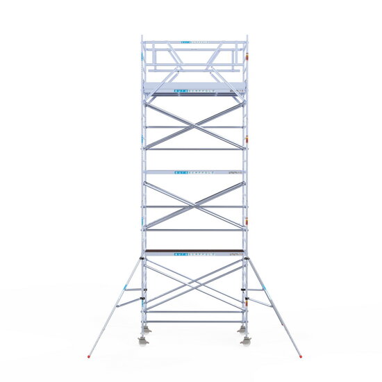 Euroscaffold Rolsteiger Euroscaffold Original 135x250 8,2m werkhoogte carbon vloer vrijstaand