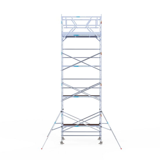 Euroscaffold Rolsteiger Euroscaffold Original 135x250 9,2m werkhoogte carbon vloer vrijstaand