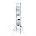 Euroscaffold Rolsteiger Euroscaffold Original 135x250 10,2m werkhoogte carbon vloer vrijstaand