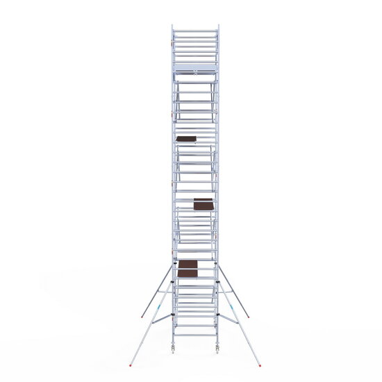 Euroscaffold Rolsteiger Euroscaffold Original 135x250 10,2m werkhoogte carbon vloer vrijstaand