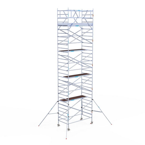 Euroscaffold Rolsteiger Euroscaffold Original 135x250 10,2m werkhoogte carbon vloer vrijstaand