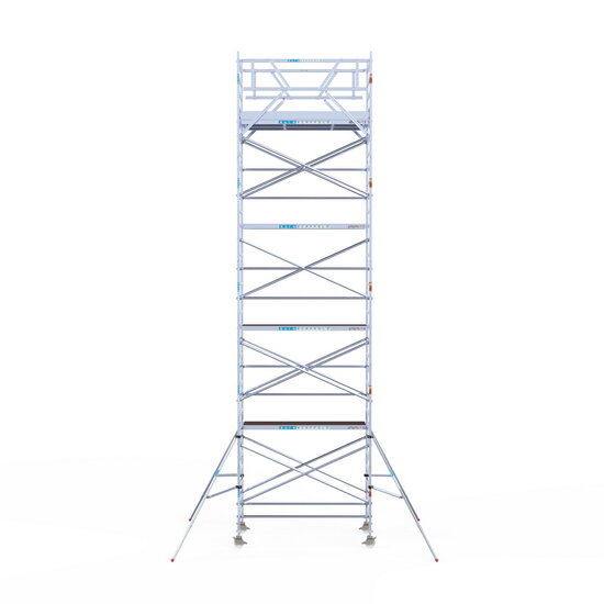 Euroscaffold Rolsteiger Euroscaffold Original 135x250 10,2m werkhoogte carbon vloer vrijstaand