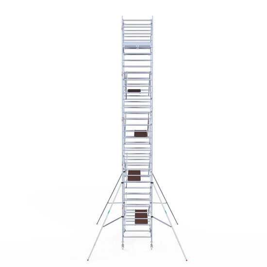 Euroscaffold Rolsteiger Euroscaffold Original 135x250 11,2m werkhoogte carbon vloer vrijstaand