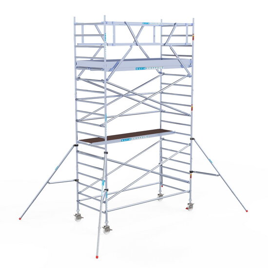 Euroscaffold Rolsteiger Euroscaffold Original 135x305 6,2m werkhoogte carbon vloer vrijstaand