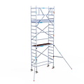 Euroscaffold Rolsteiger Euroscaffold Original 75x190 6,2m werkhoogte tegen de gevel