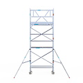 Euroscaffold Rolsteiger Euroscaffold Original 75x190 6,2m werkhoogte tegen de gevel