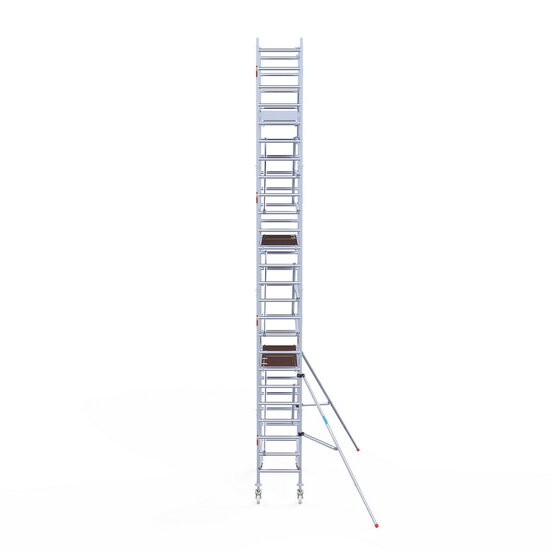 Euroscaffold Rolsteiger Euroscaffold Original 75x190 8,2m werkhoogte tegen de gevel