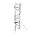 Euroscaffold Rolsteiger Euroscaffold Original 75x190 8,2m werkhoogte tegen de gevel