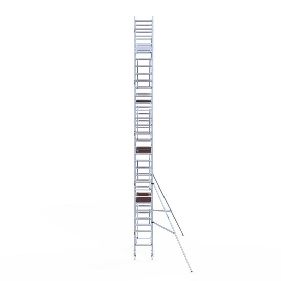 Euroscaffold Rolsteiger Euroscaffold Original 75x190 10,2m werkhoogte tegen de gevel