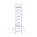 Euroscaffold Rolsteiger Euroscaffold Original 75x190 10,2m werkhoogte tegen de gevel