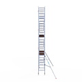 Euroscaffold Rolsteiger Euroscaffold Original 75x250 8,2m werkhoogte tegen de gevel