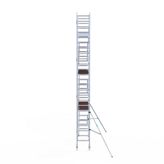 Euroscaffold Rolsteiger Euroscaffold Original 75x250 8,2m werkhoogte tegen de gevel