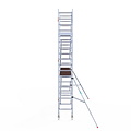 Euroscaffold Rolsteiger Euroscaffold Original 75x305 6,2m werkhoogte tegen de gevel