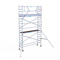 Euroscaffold Rolsteiger Euroscaffold Original 75x305 6,2m werkhoogte tegen de gevel