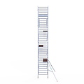 Euroscaffold Rolsteiger Euroscaffold Original 135x190 10,2m werkhoogte tegen de gevel