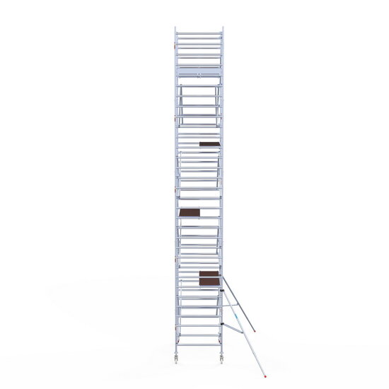 Euroscaffold Rolsteiger Euroscaffold Original 135x190 10,2m werkhoogte tegen de gevel