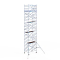 Euroscaffold Rolsteiger Euroscaffold Original 135x190 10,2m werkhoogte tegen de gevel