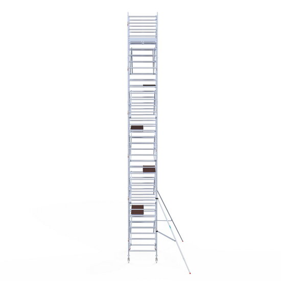Euroscaffold Rolsteiger Euroscaffold Original 135x190 12,2m werkhoogte tegen de gevel