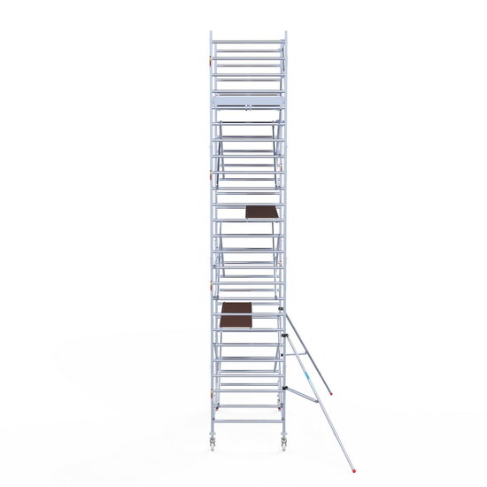 Euroscaffold Rolsteiger Euroscaffold Original 135x250 8,2m werkhoogte tegen de gevel